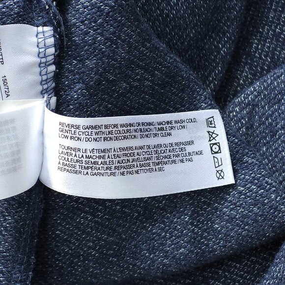 ROOTS Canada Women's Sweater Dress Size Small Short Sleeve Navy Blue - Picture 8 of 8